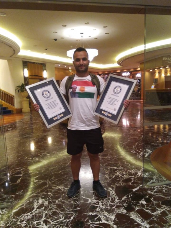 جەرجیس رەشید شکێنەری ریکۆردی جیھانی بەشداری پاڵەوانیەتیەک دەکات